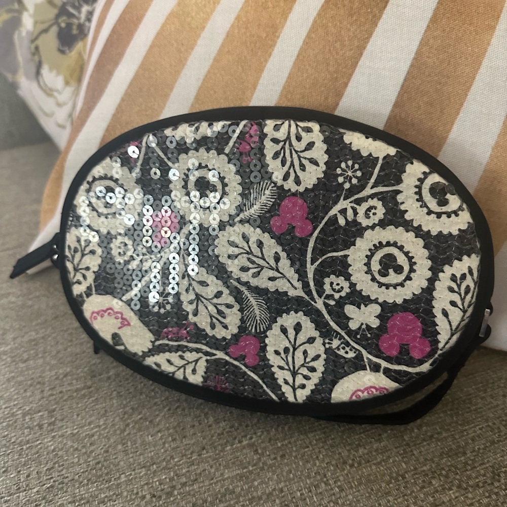 Vera Bradley Disney Mickey & Birdie Sequin Floral Crossbody Bag - Picture 8 of 11